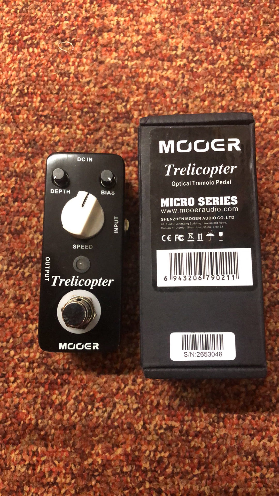 Mooer Trelicopter Optical Tremolo Pedal (Pre-owned)