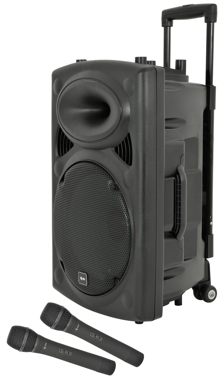 QR12PA Portable PA w/ 2 Wireless Mics
