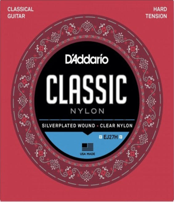 D'addario EJ27H Classical Nylon Strings, Hard Tension