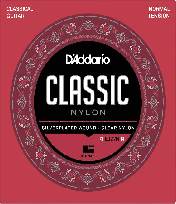 D'addario EJ27N Classical Nylon Strings, Normal Tension