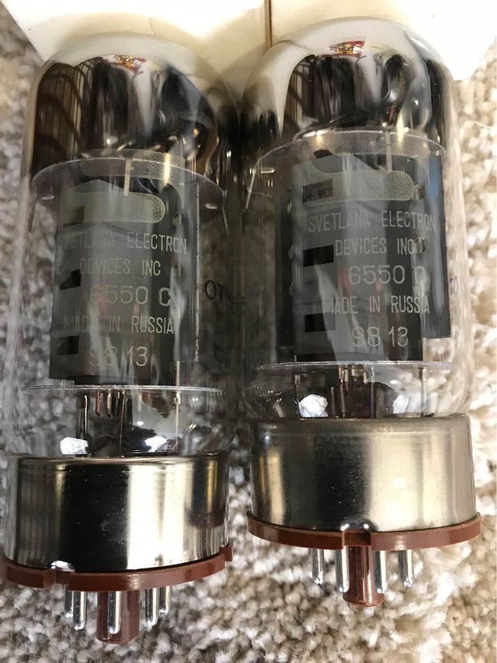 Svetlana Electron 6550C Vacuum Tube Valves x2 (New)