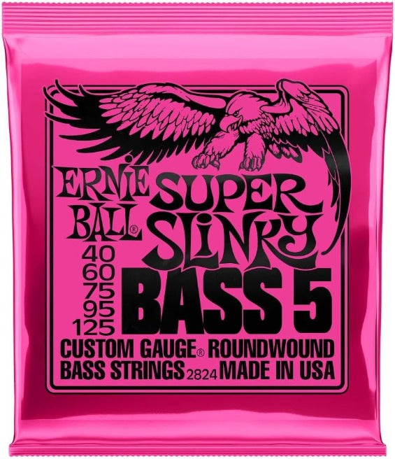 Ernie Ball Super Slinky 5 String Bass Strings (.040 - .125)