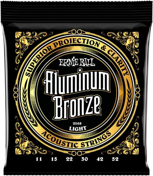 Ernie Ball Aluminum Bronze Acoustic Strings 11-52 Gauge