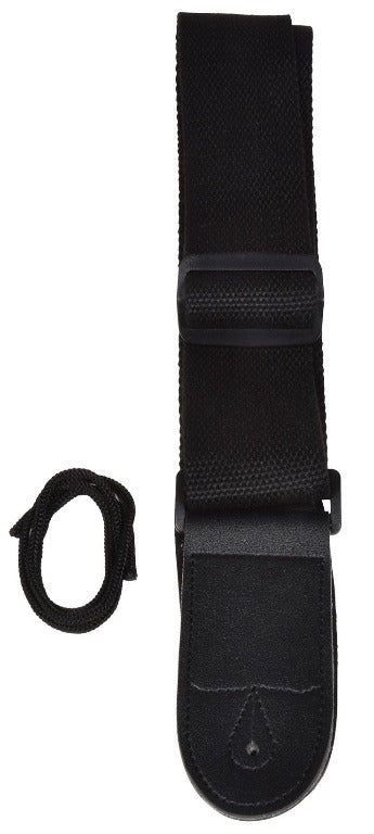 Nylon Weave Black Guitar Strap