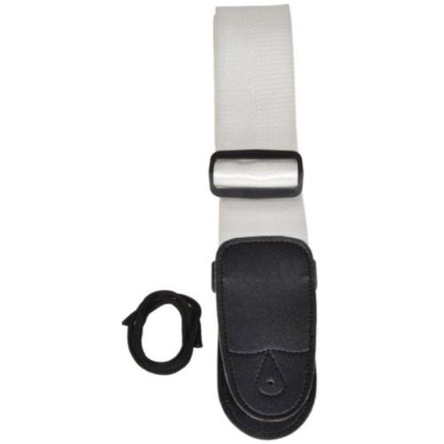 Nylon White Guitar Strap