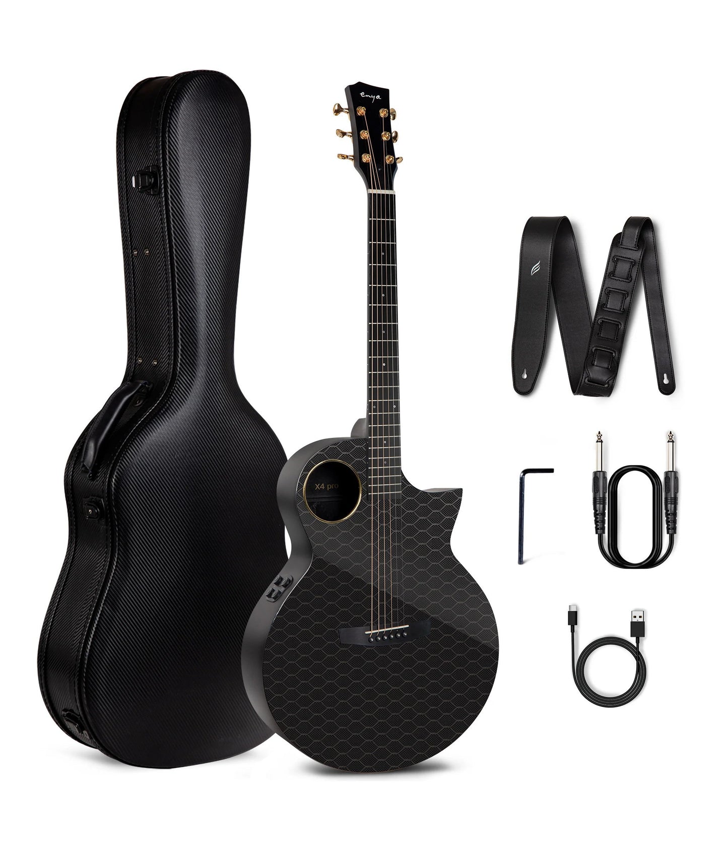 Enya X4 Pro Carbon Fiber AcousticPlus Guitar (B-STOCK)