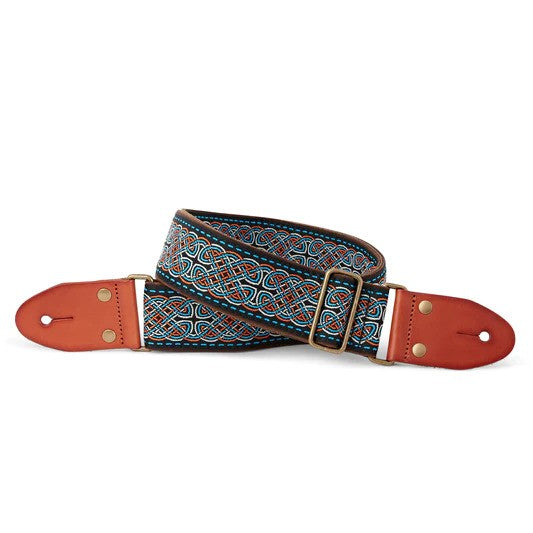 Isuzi GT-52 Suede Pattern Guitar Strap