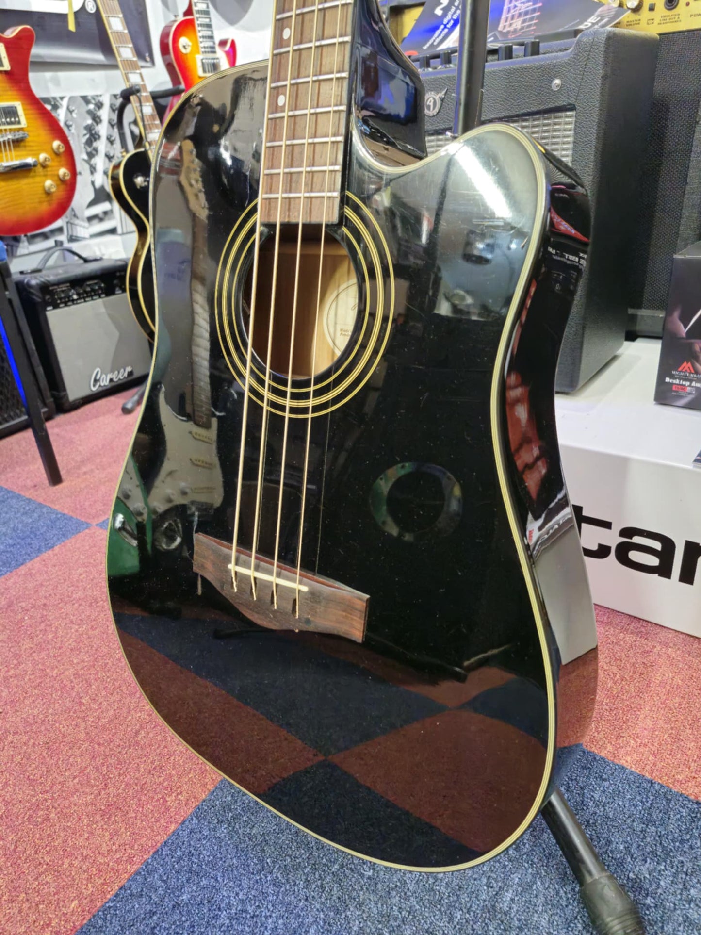 Fender BG29 Black Acoustic Bass (Pre-owned)