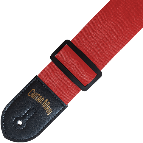 GuitarMan Standard 2" Red Guitar Strap