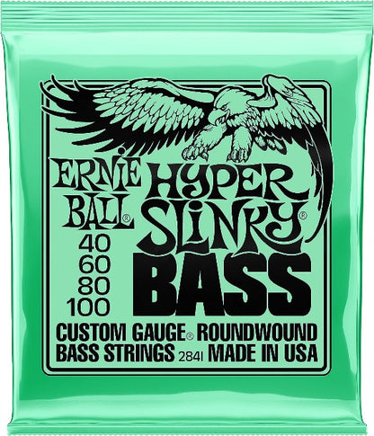 Ernie Ball Hyper Slinky 4 String Bass Strings (.040 - .100)