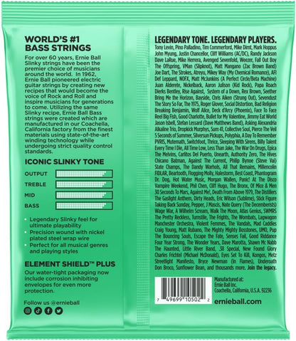 Ernie Ball Hyper Slinky 4 String Bass Strings (.040 - .100)