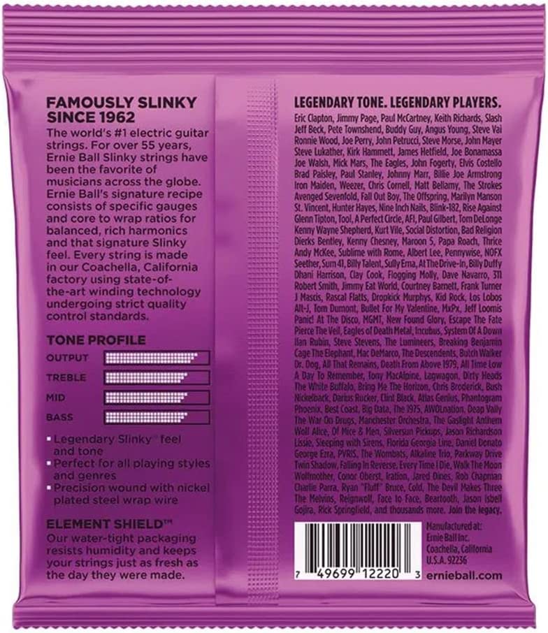 Ernie Ball Power Slinky 11-48 Electric Guitar Strings (.011 - .048)