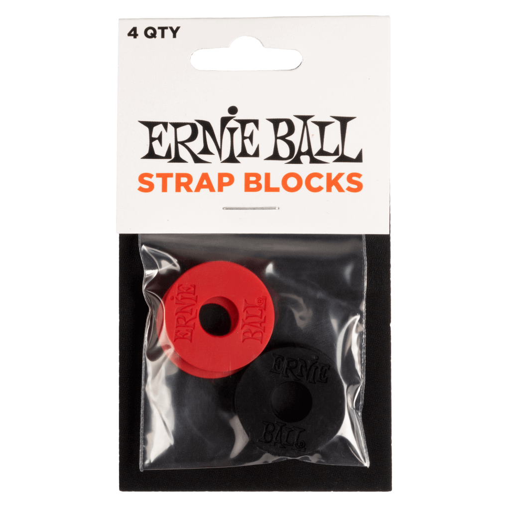 Ernie Ball Strap Locks Red & Black (4)