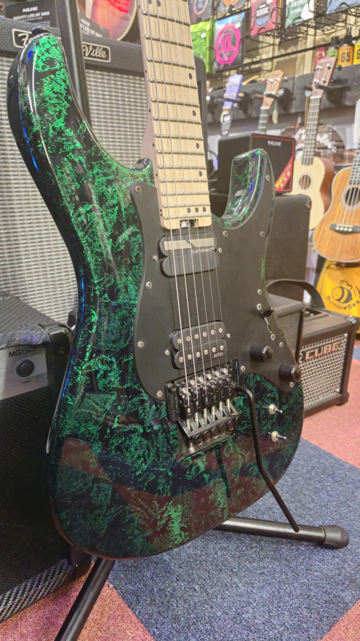 Schecter Sun Valley Super Shredder Green Reign (Pre-owned)
