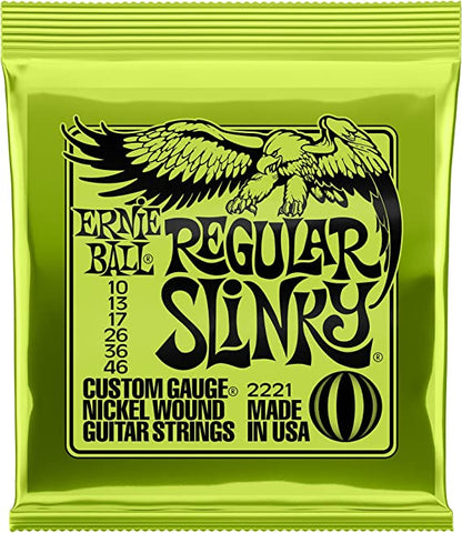 Ernie Ball Regular Slinky 10-46 Electric Guitar Strings (.010 - .046)