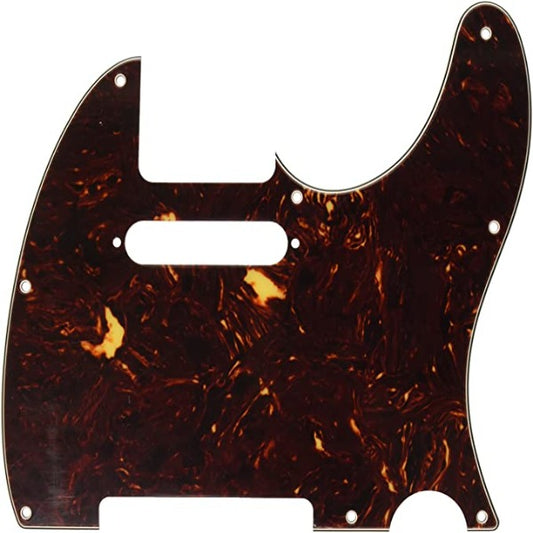 Fender Morn Style Pickguard Tele Tortoise Shell 4-Ply 8-Hole