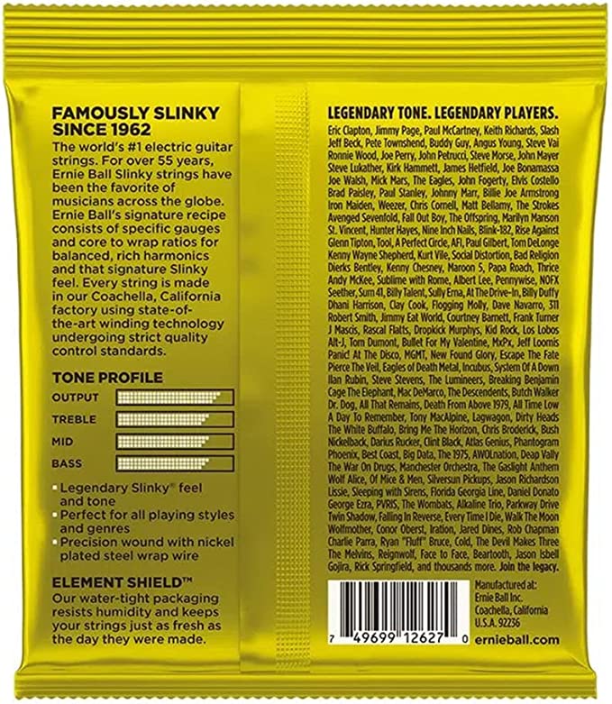 Ernie Ball Beefy Slinky 11-54 Electric Guitar Strings (.011 - .054)