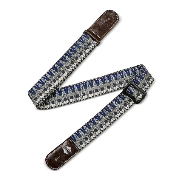 Isuzi UKLL-50 Premium Black/Blue Pattern Ukulele Strap