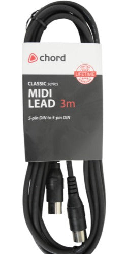 Chord 5 Pin Midi to Midi Cable