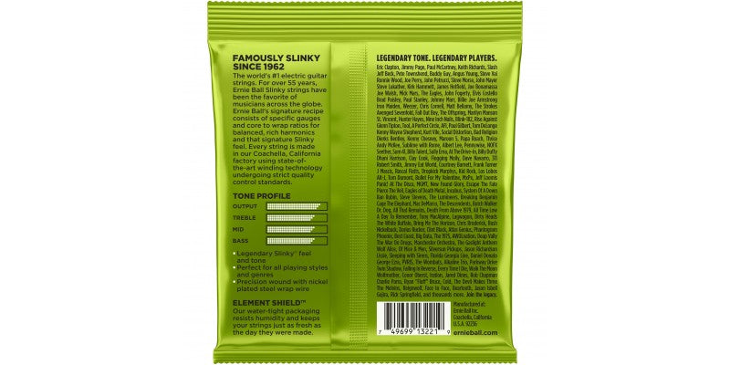 Ernie Ball Regular Slinky 10 46 Electric Guitar Strings .010