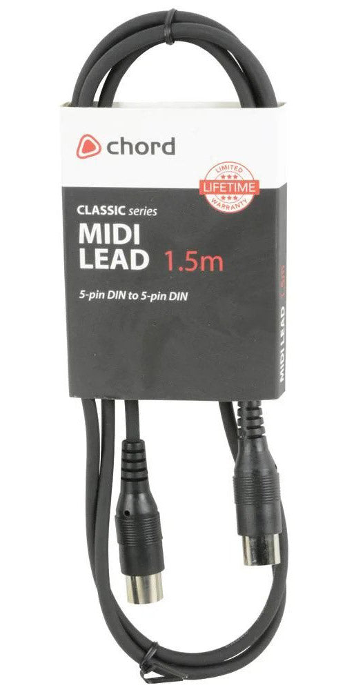 Chord 5 Pin Midi to Midi Cable