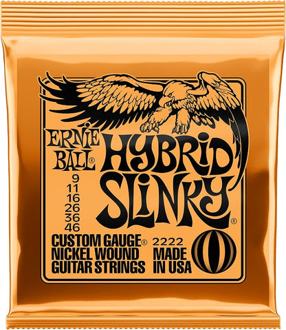 Ernie Ball Hybrid Slinky 9-46 Electric Guitar Strings (.009 - .046)