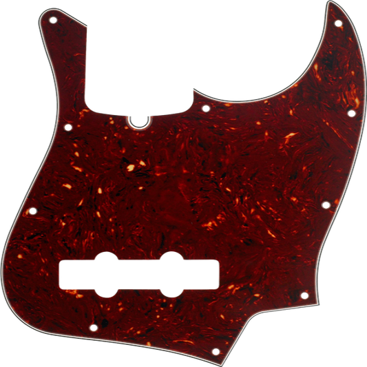 Fender Jazz Bass Pickguard 10-Hole Mount Tortoise Shell