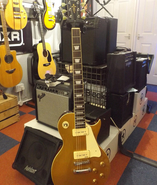 Vintage V100 Reissue Goldtop Electric Guitar